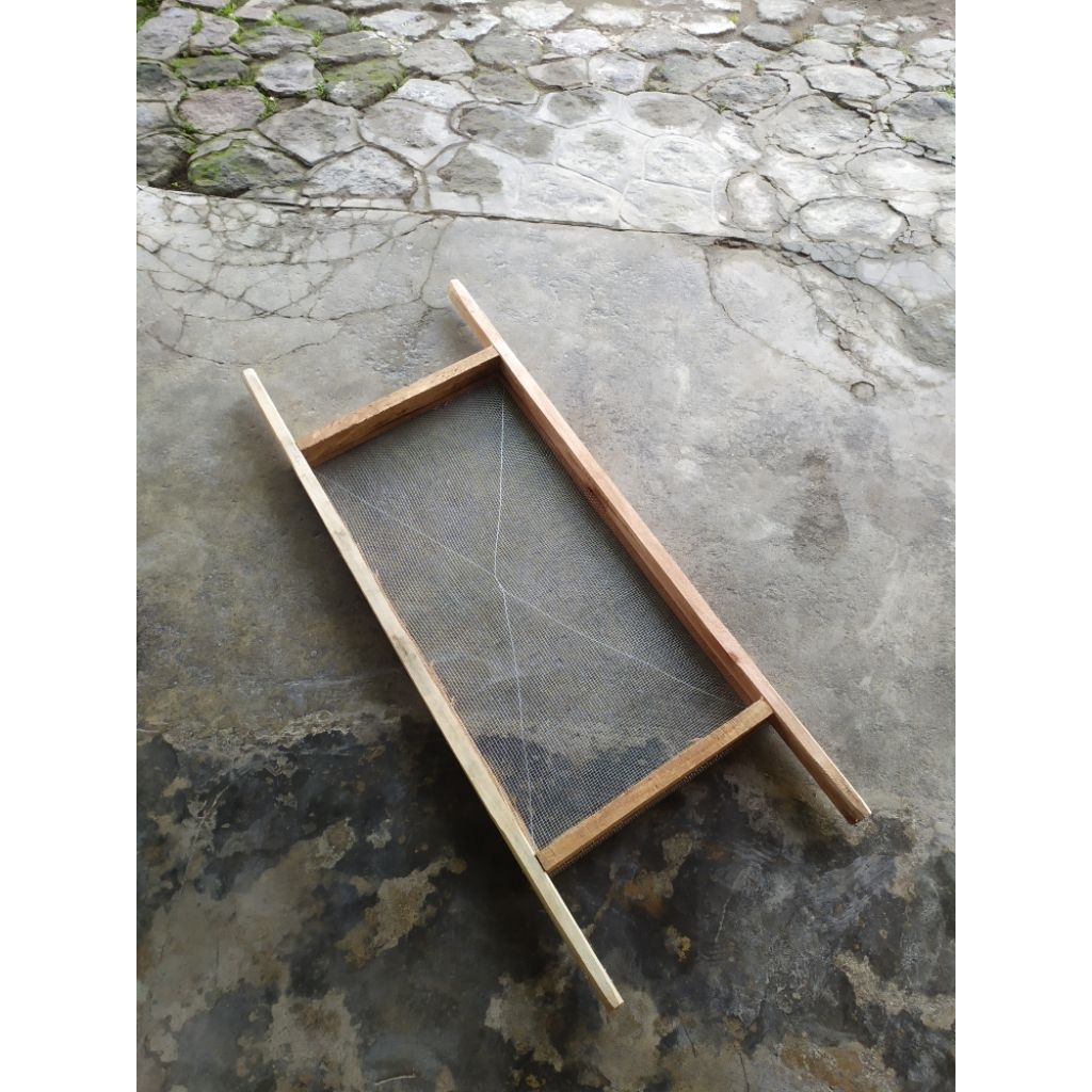 ayakan pasir jadi / ayakan pasang / ayakan lepo kawat ram galvanis dan hijau