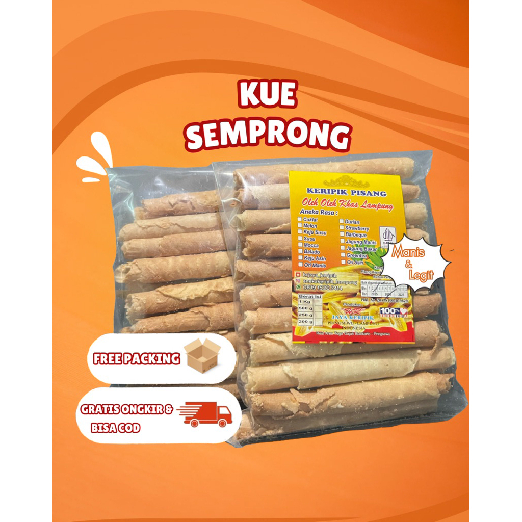 Kue semprong / semprong wijen / semprong susu