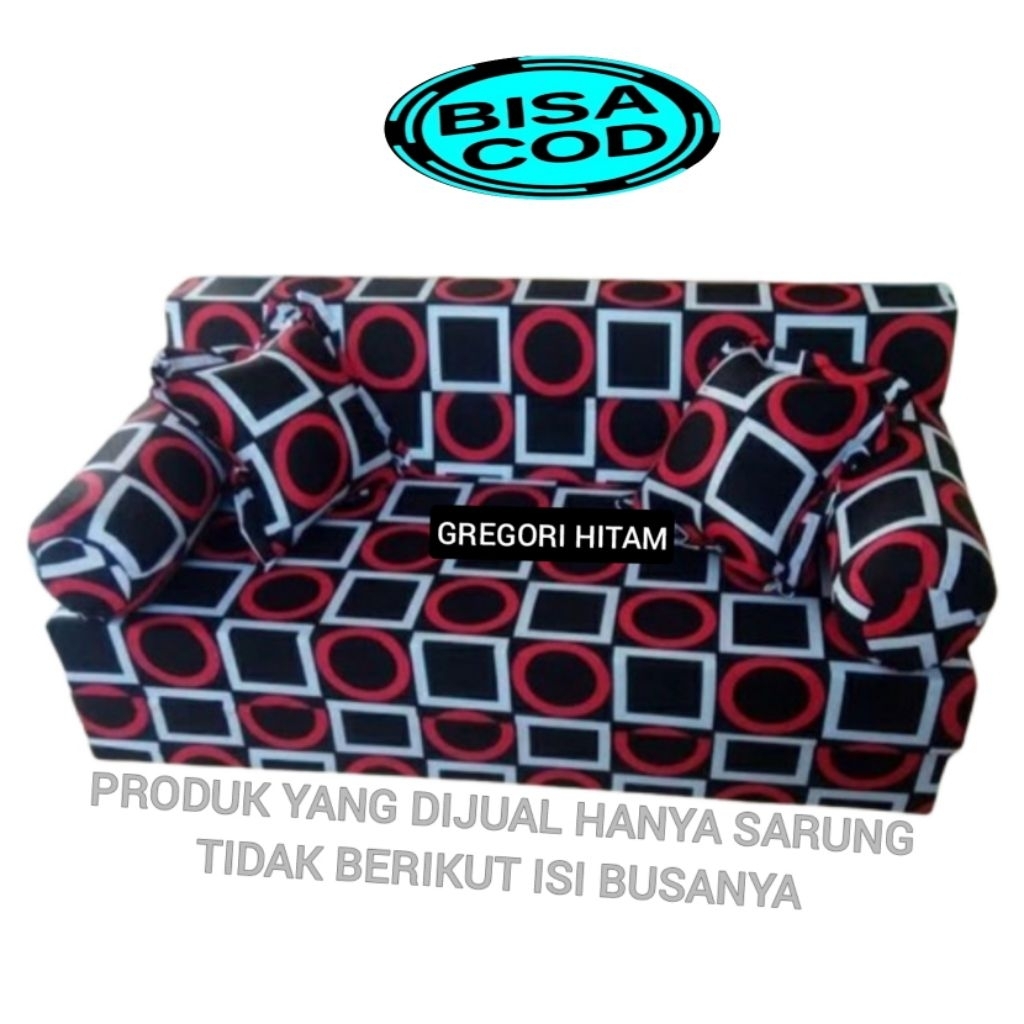 Sarung Sofabed inoac dan Royal Tebal 20cm - Cover Sofa bed Resleting Lipat 4 Ukuran 120x200 / 145x20
