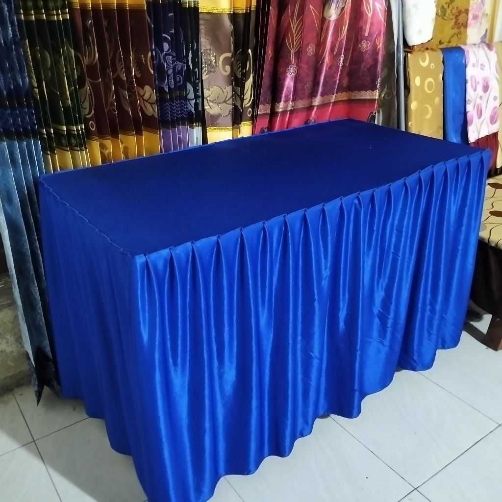 Taplak meja prasmanan polos tinggi80