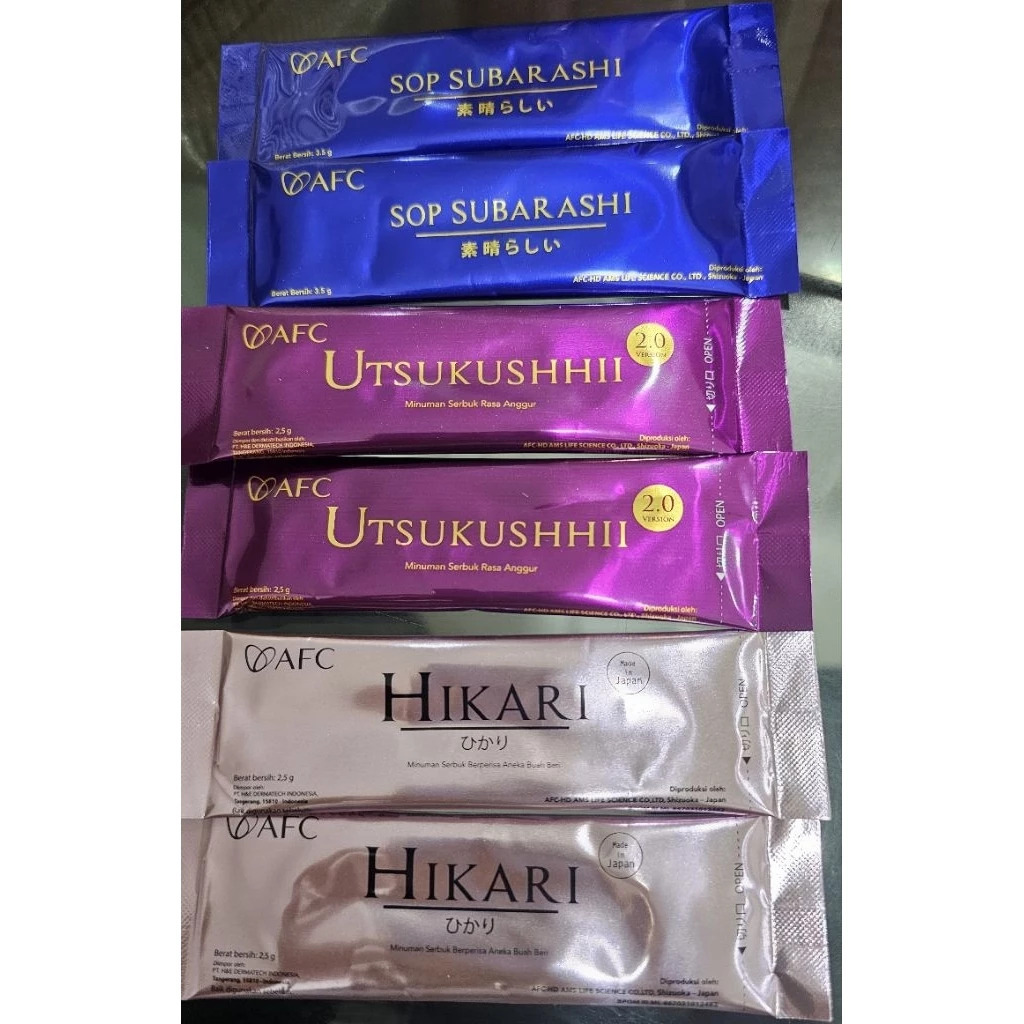 SOP Subarashi Gold Utsu Gold Hikari Original AFC Asli 2028