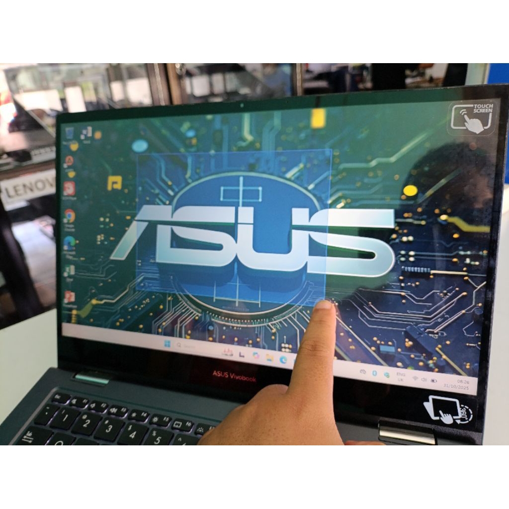 Laptop Asus VivoBook Go 14 Flip Bisa Dilipat 360°Layar Touchscreen Keyboard Backlight