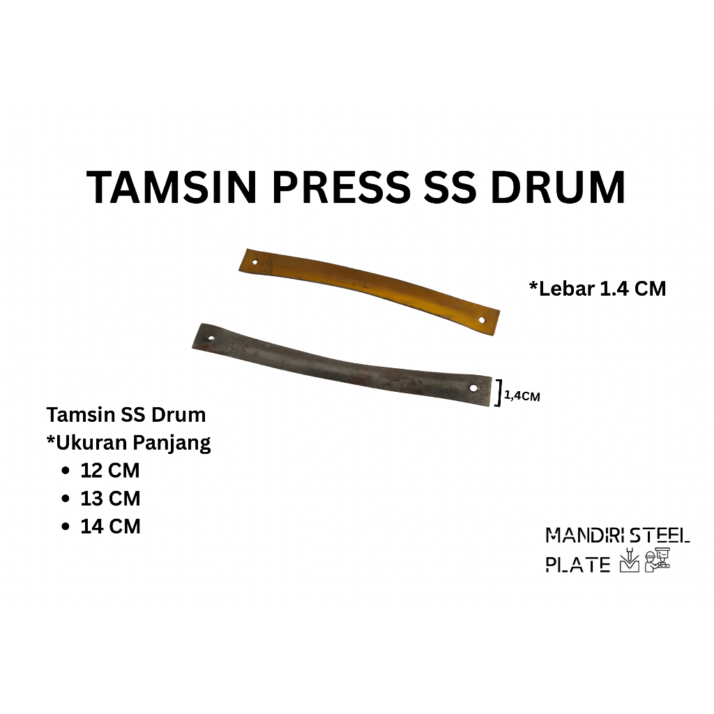 Tamsin Press SS Drum | Tamsin Press SS Besi 12CM 13CM 14CM Untuk Insole Sepatu Sendal