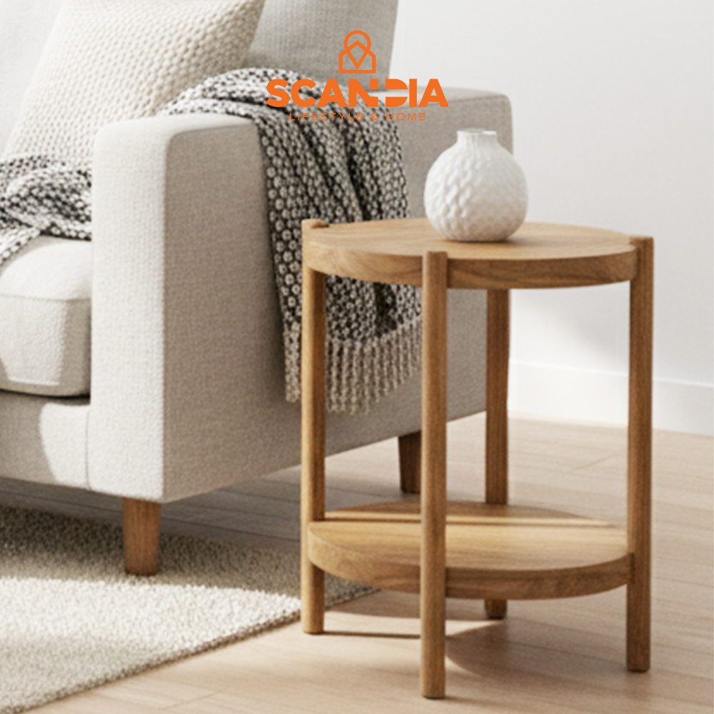 SCANDIA De Arjun Sidetable 50x56x40Cm Natural - Dekorasi Rumah Meja Pajangan Minimalis meja sudut de