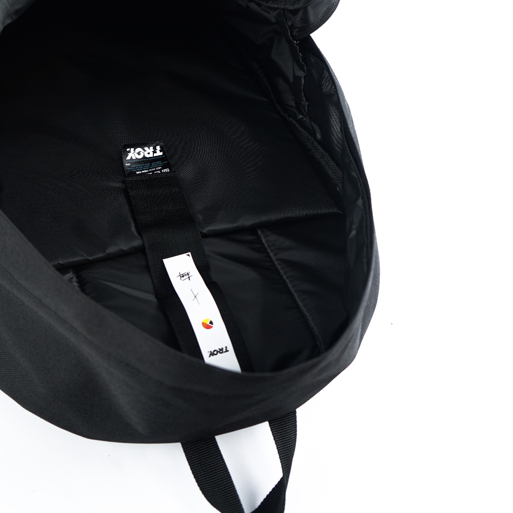 Troy Company Backpack Black Flappy - Tas Ransel Tas Sekolah BP 3391