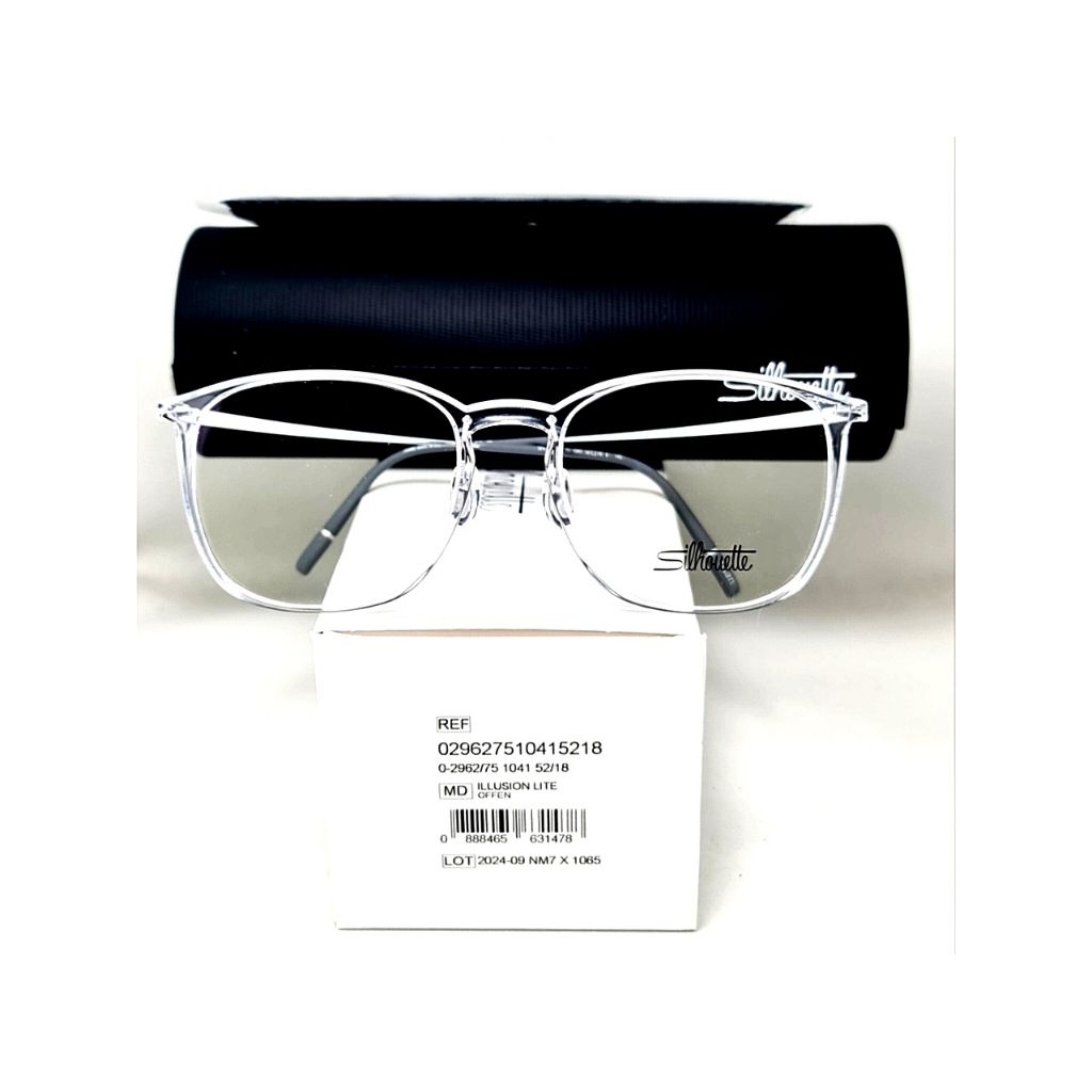 Frame Kacamata Silhouette 2962 75 1041 52-18-145 Clear Transparent Original