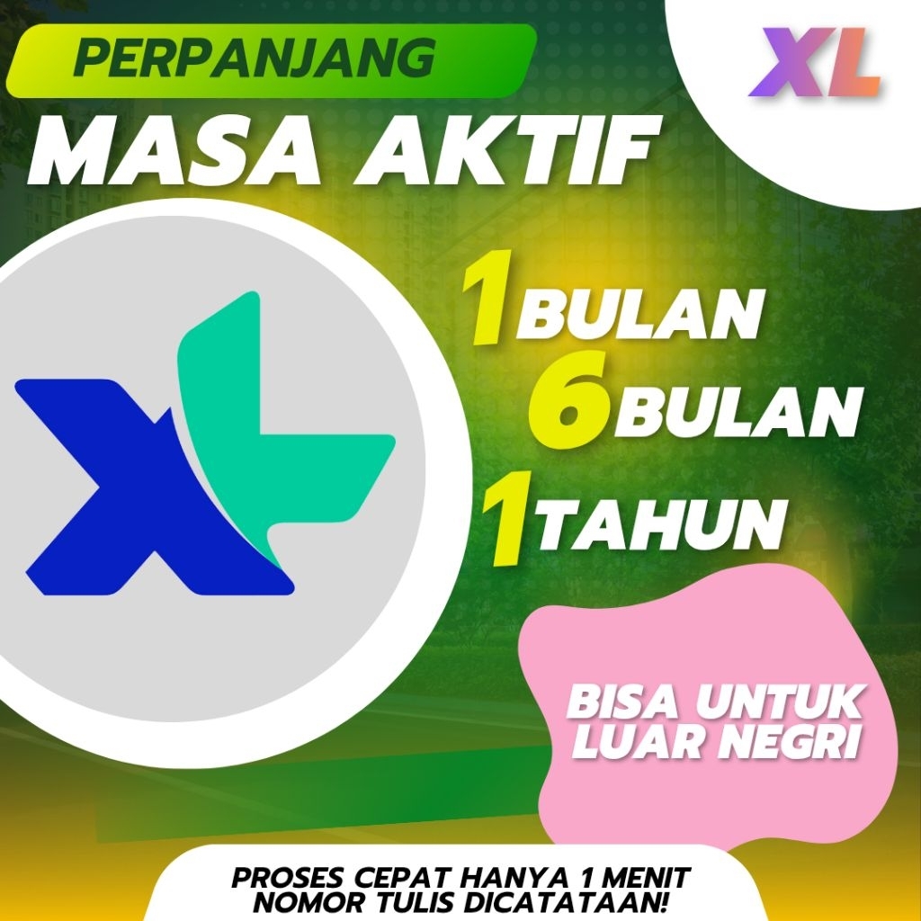 MASA AKTIF XL 1 TAHUN ( Super Ngebut )