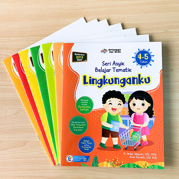 BEST SELLER ORIGINAL BUKU PAKET ASYIK BELAJAR TEMATIK 4-5TH-ERLANGGA FOR KIDS