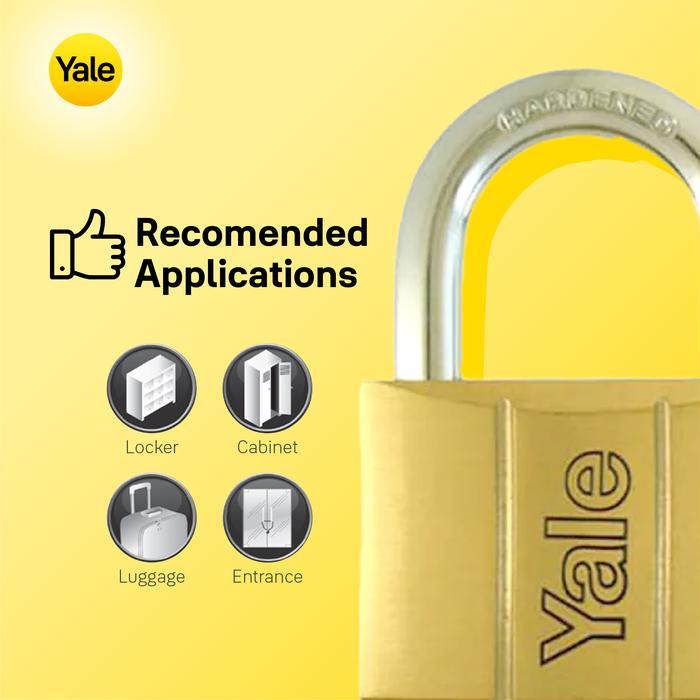 Yale V140-70 Gembok 70 mm Padlock Solid Brass