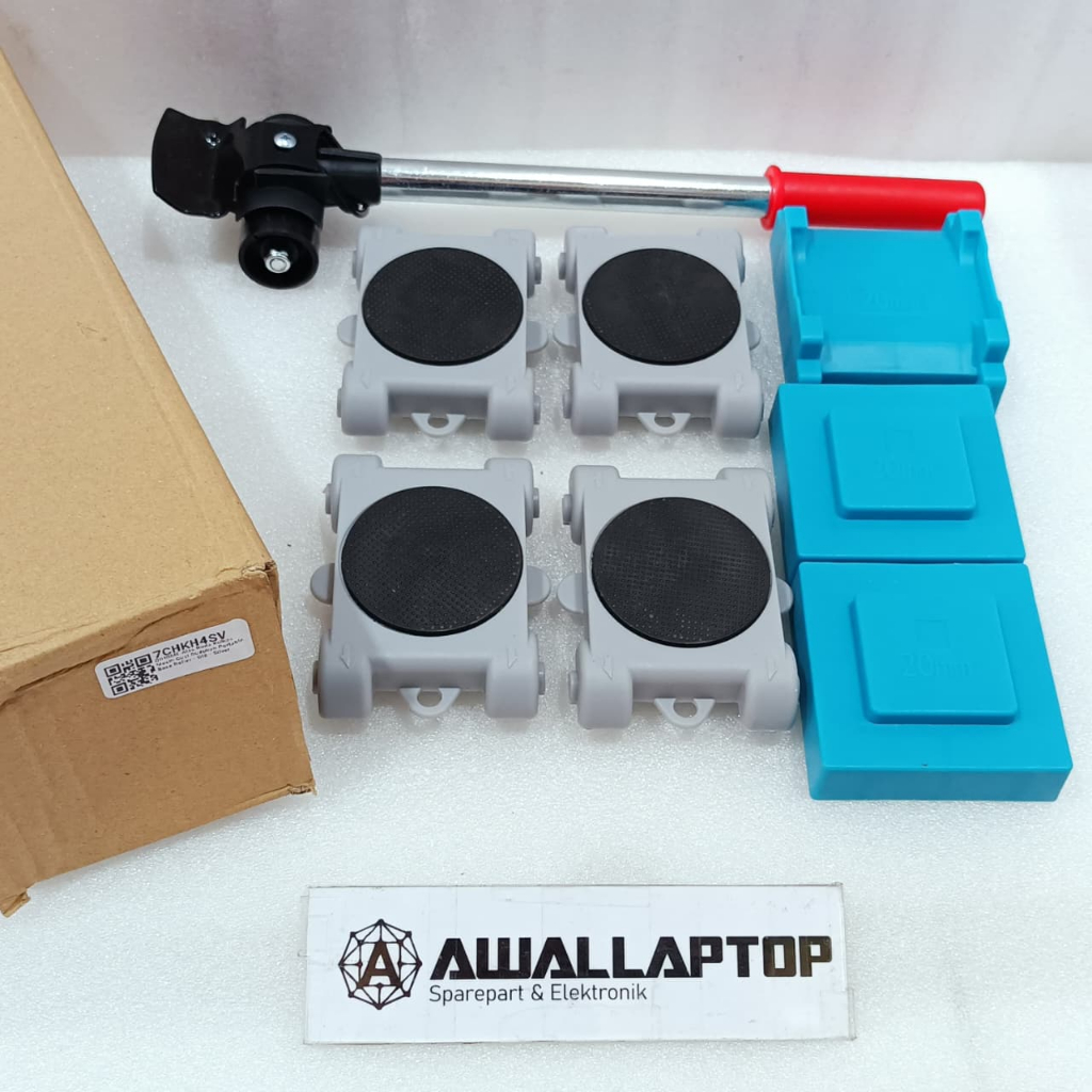 set alat pemindah barang roda meja kulkas lemari roller base dudukan
