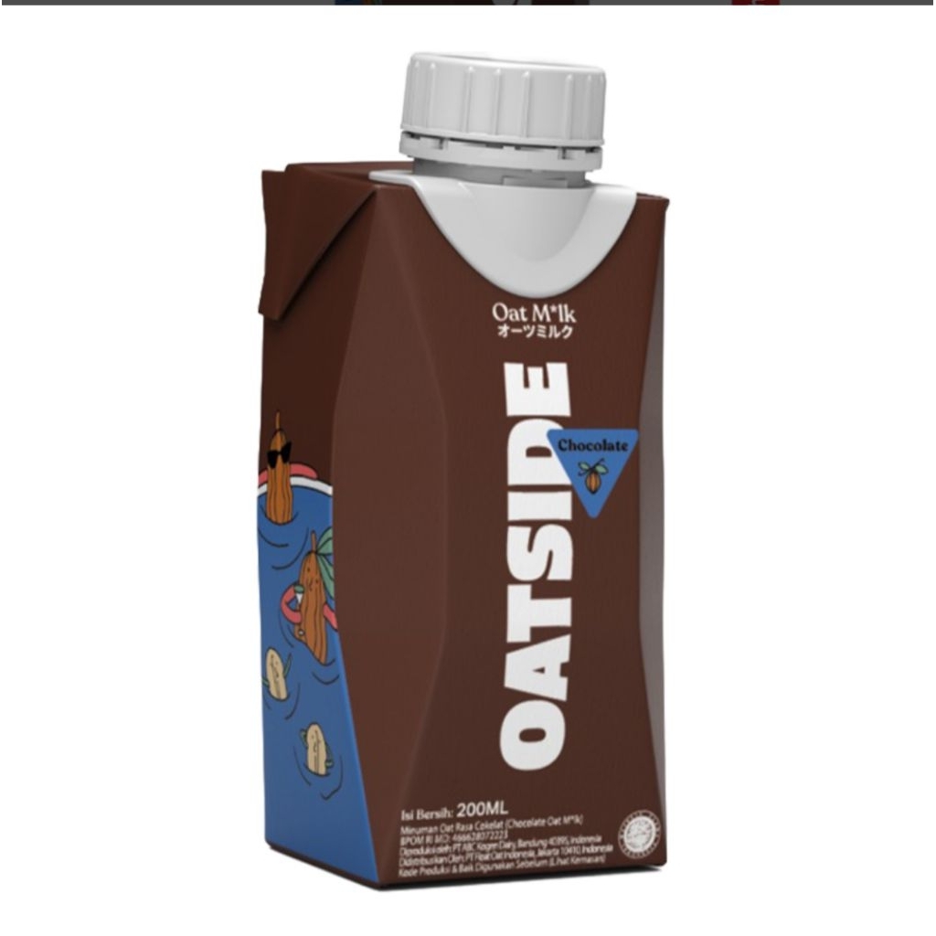 Oatside Susu Oat Cair Cokelat Kotak 200 ml