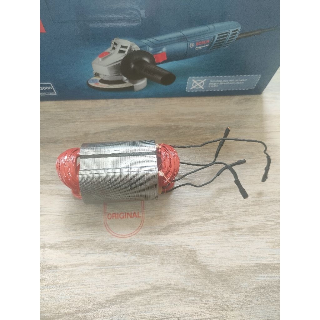 Stator field Assy gerinda Bosch GWS700 Asli Gulungan Rotor GWS 700 Original