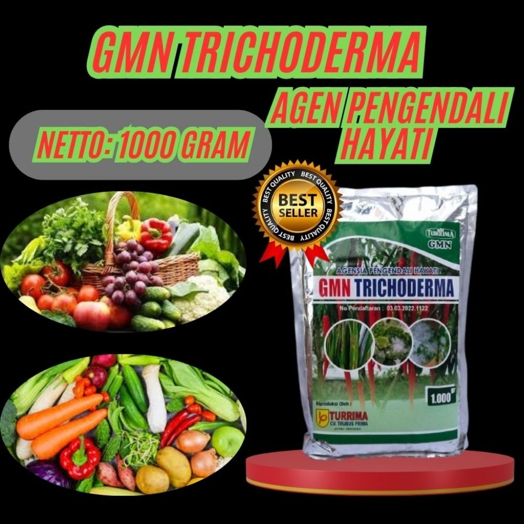 SOLUSI AJAIB  GMN GMN Trichoderma Bubuk  GMN GMN Trichoderma Bahan Aktif Isi 1kg