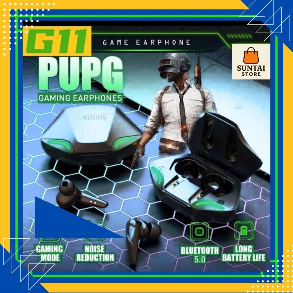 G11 Headset TWS Gaming Bluetooth 5.0 Wireless LED Long Battery HIFi Waterproof Bass Earbuds Earclips