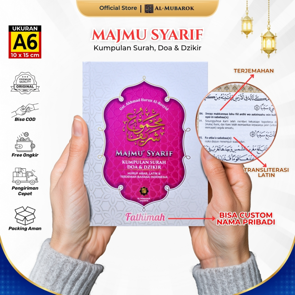 Majmu Syarif Lengkap Terjemah dan Latin Majemuk Majmuk Sarif Kumpulan Surah Doa Dzikir Sehari-Hari