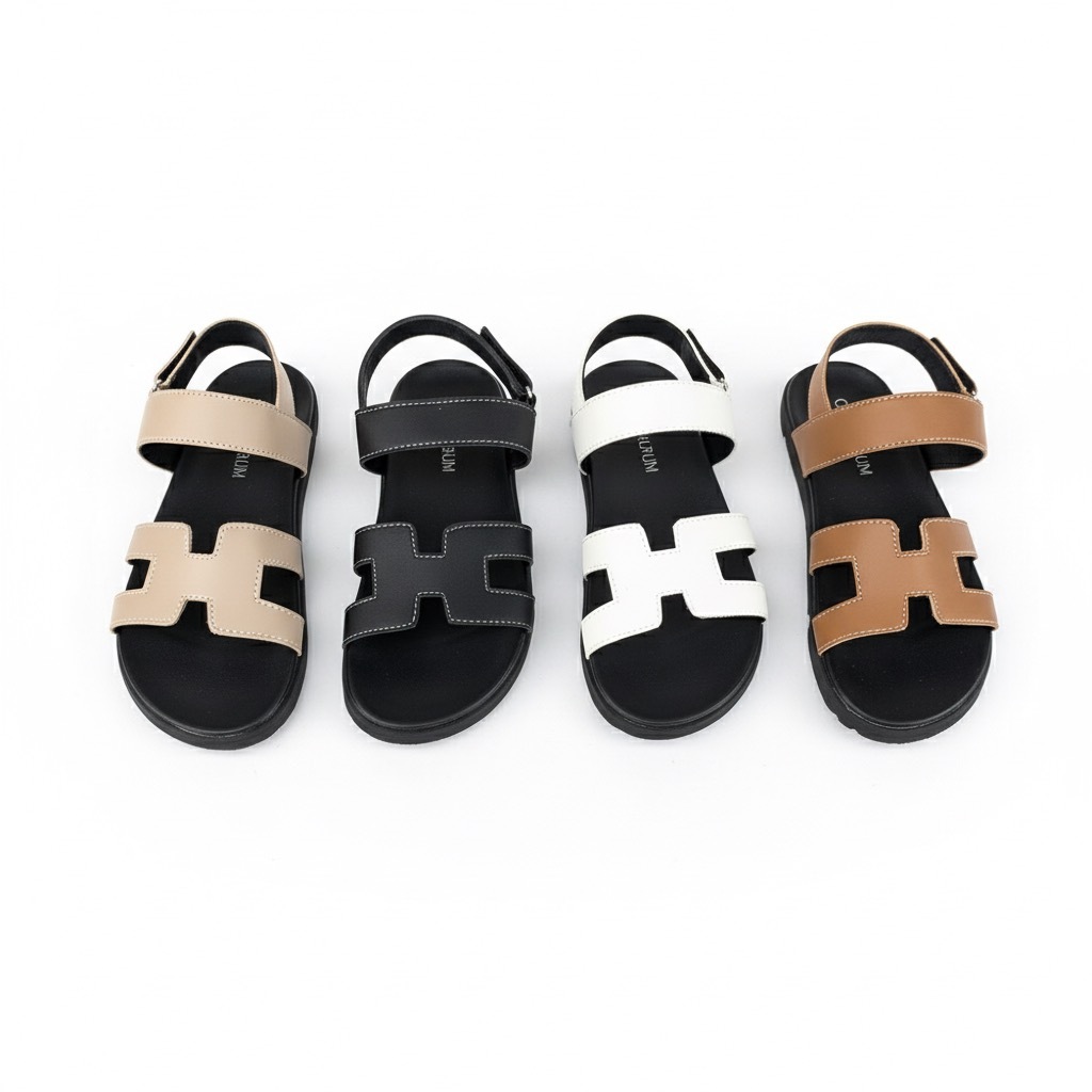 CAPHARNAUM [HRL 501] Sandal Tali Wanita Casual /Sendal Selop Tali Belakang/ Sandal Slop Wanita Model