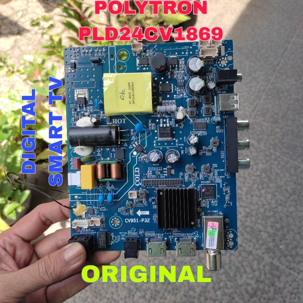 MB MAINBOARD/MESIN TV POLYTRON PLD24CV1869 ORIGINAL