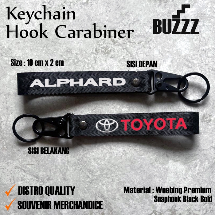 GANTUNGAN KUNCI TOYOTA ALPHARD -  KEYCHAIN ALPHARD - CARABINER TOYOTA ALPHARD - GANTUNGAN KUNCI TOYO