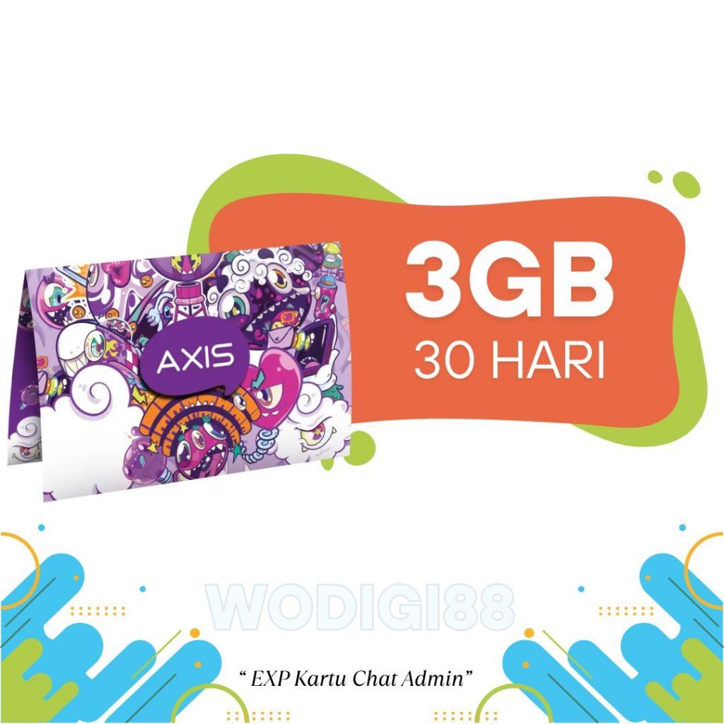 KARTU AXIS 3 GB 1 BULAN