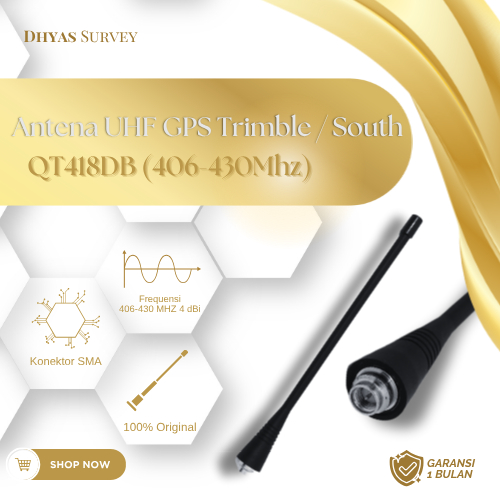 Antena UHF GPS Trimble R4 R8 R10 QT418DB 406-430MHz Antena GPS South QT418DB 406-430MHz GPS GEODETIK