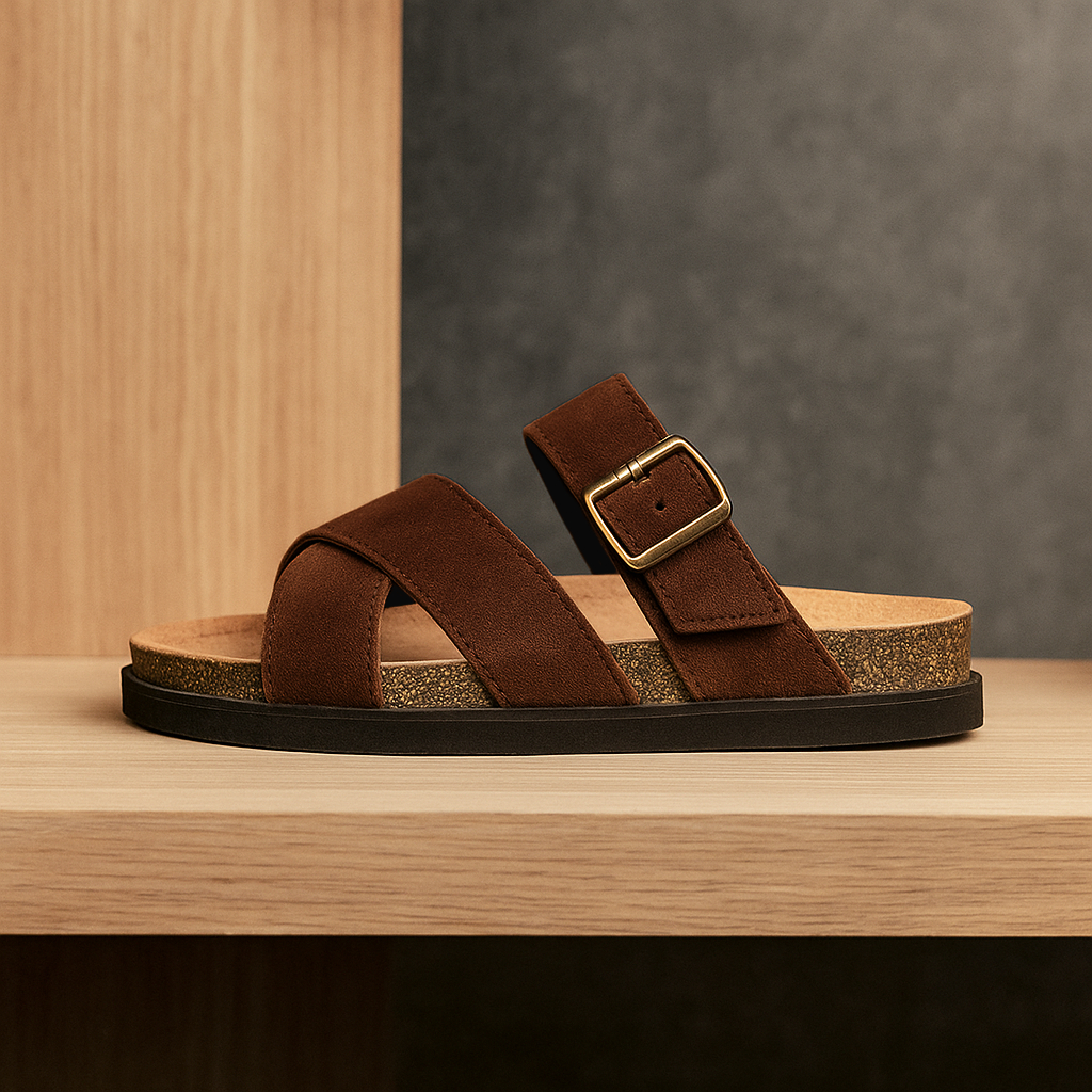 Series Zoe Berlin Sandal Footbed Pria Slides Cork Birken Docmart Klasik Anti Slip