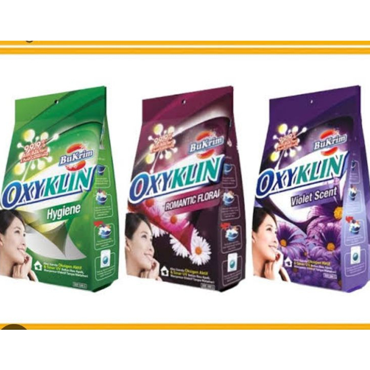 DETERJEN BUBUK BUKRIM OXYKLIN 800g [gratis 1piring keramik/pcs]