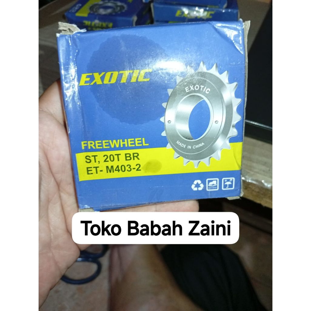 Freewheel/Sprocket/Gear Belakang Sepeda EXOTIC 20T Single Speed Anak Onthel BMX Fixie