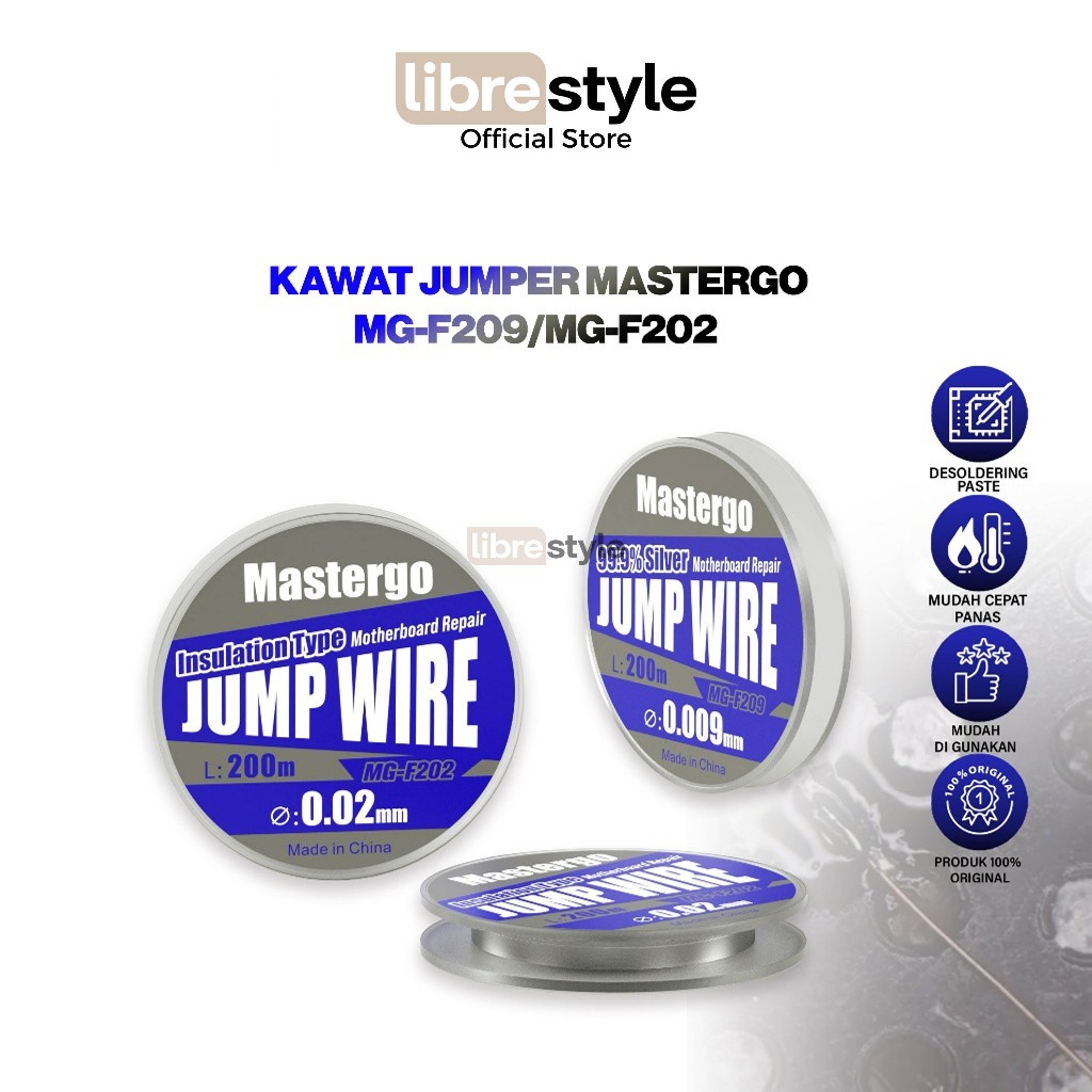 MASTERGO MG-F209/MG-F202 Kawat Jumper Original - Kawat Jumper Wire MG-F209 0.009mm /MG-F202 0.02mm O