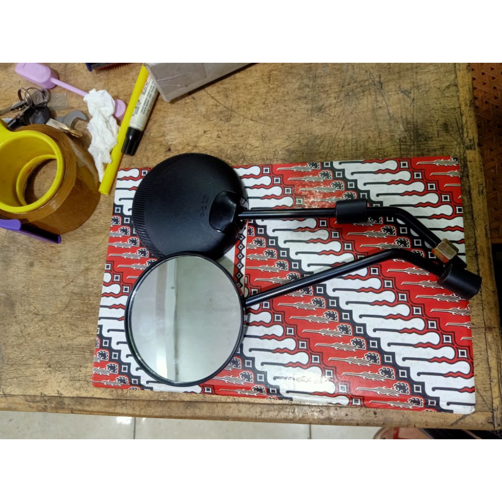 Spion Sepeda Listrik Bulat 8mm baut 14