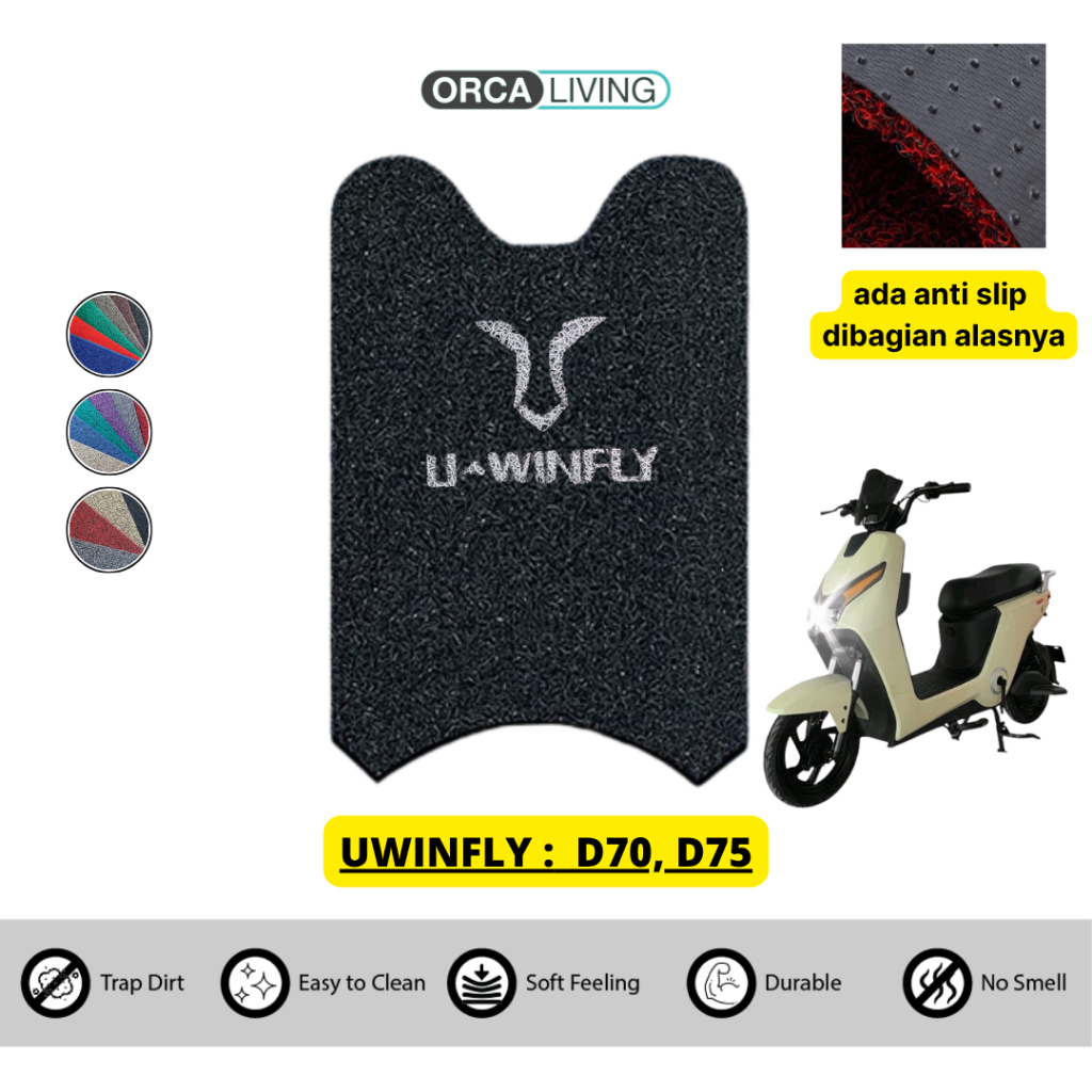Karpet Mie Sepeda Motor Listrik Uwinfly D70 D75 - Spike Backing