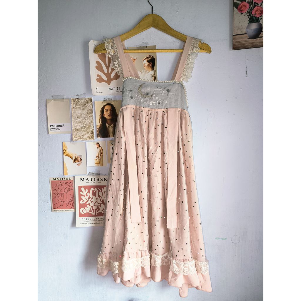 dress mori kei fairy overjeans kawaii