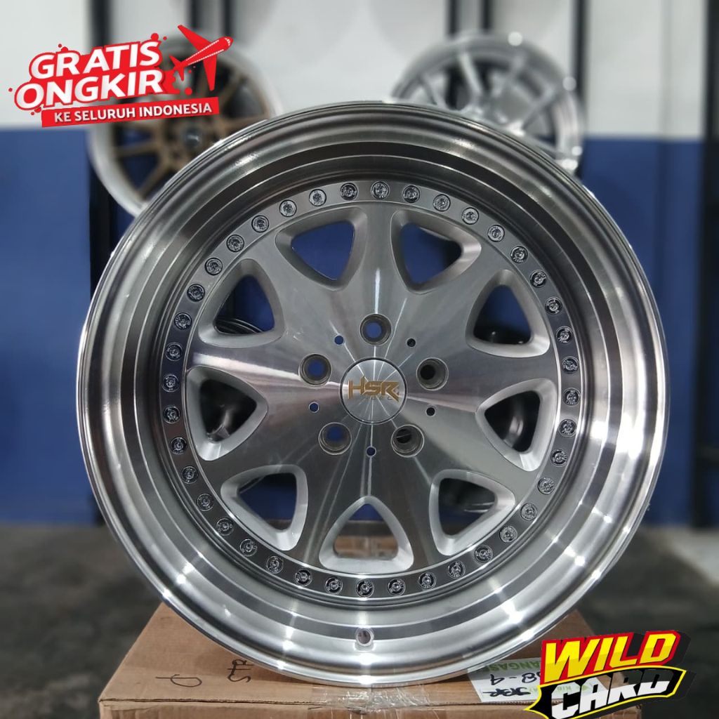 Velg HSR Bavaria R18 Silver Polish Untuk Mobil Mercedes Audi Clubman Sorento Tiguan