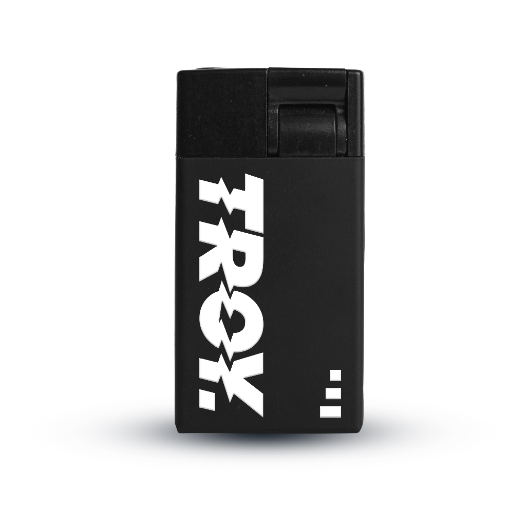 Troy Company Lighter Black Single Jet Flame Rider - Korek Api Pemantik Api LA 300