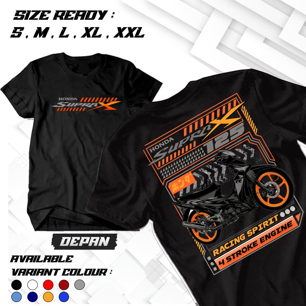 Kaos Supra X 125 Racing Unisex Nyaman Cotton