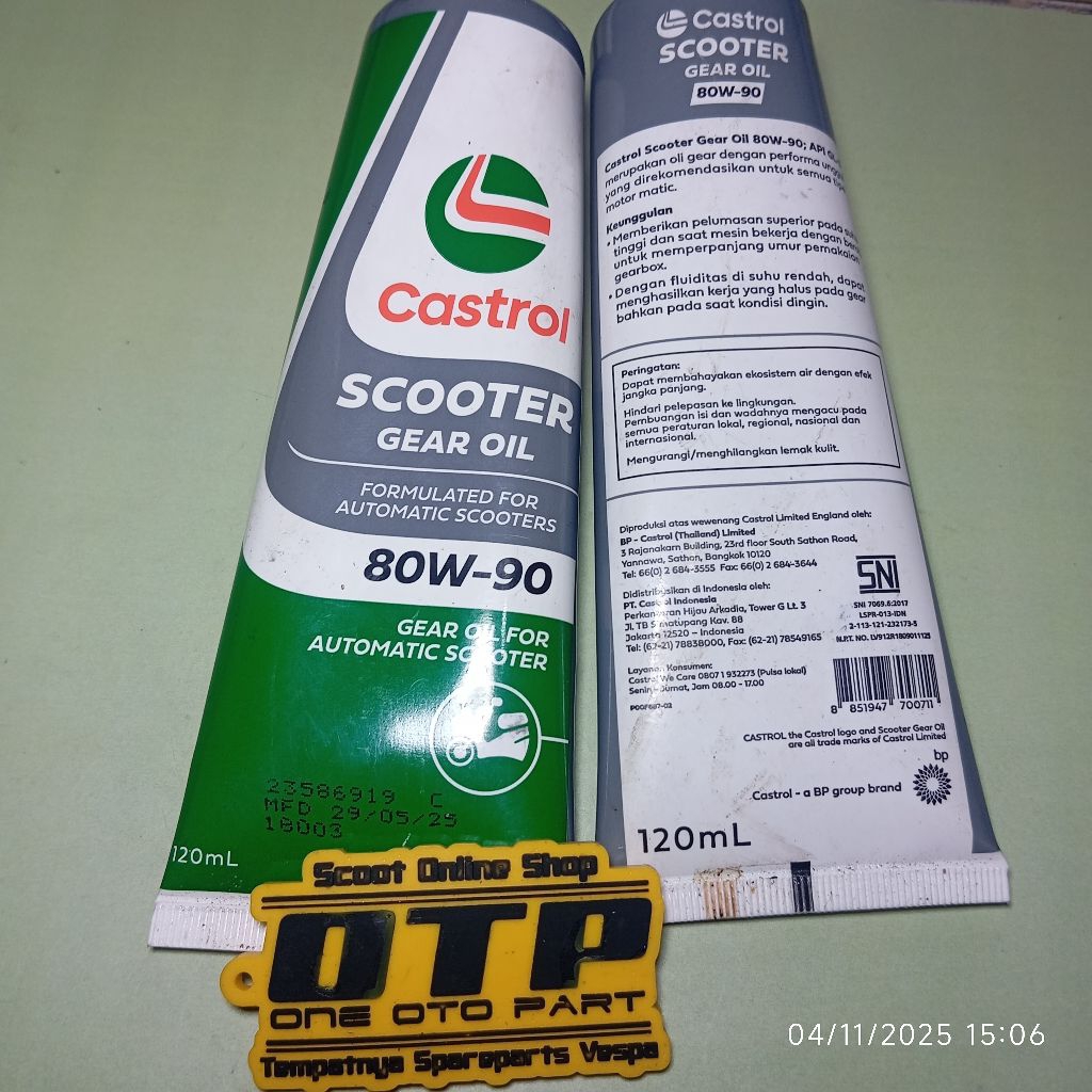 Oli Gardan Castrol Vespa Matic 2V 3V IGET
