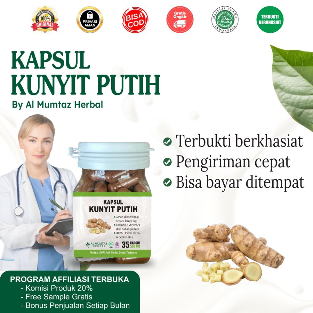 kapsul kunyit putih