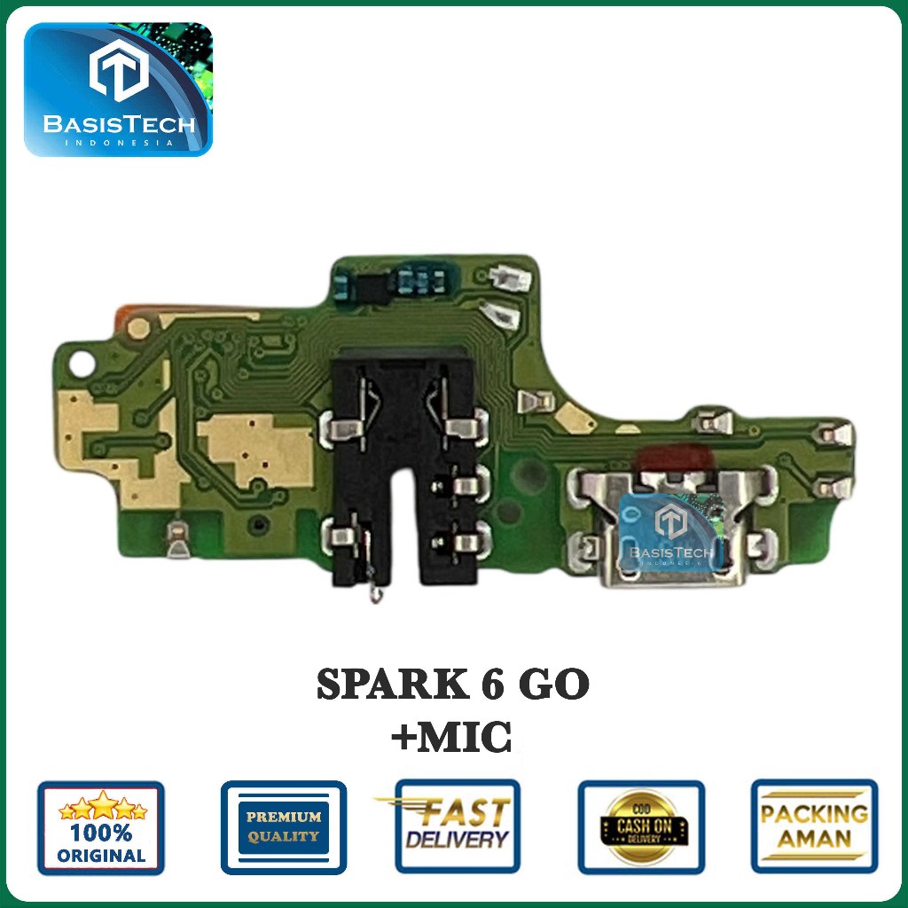 FLEXIBLE KONEKTOR CAS CHARGER FOR TECNO SPARK 6 GO ORIGINAL QUALITY