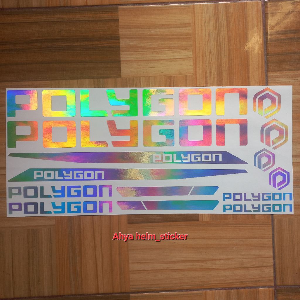 Sticker sepeda balap POLYGON cutting stiker sepeda MTB BALAP POLYGON CUTTING