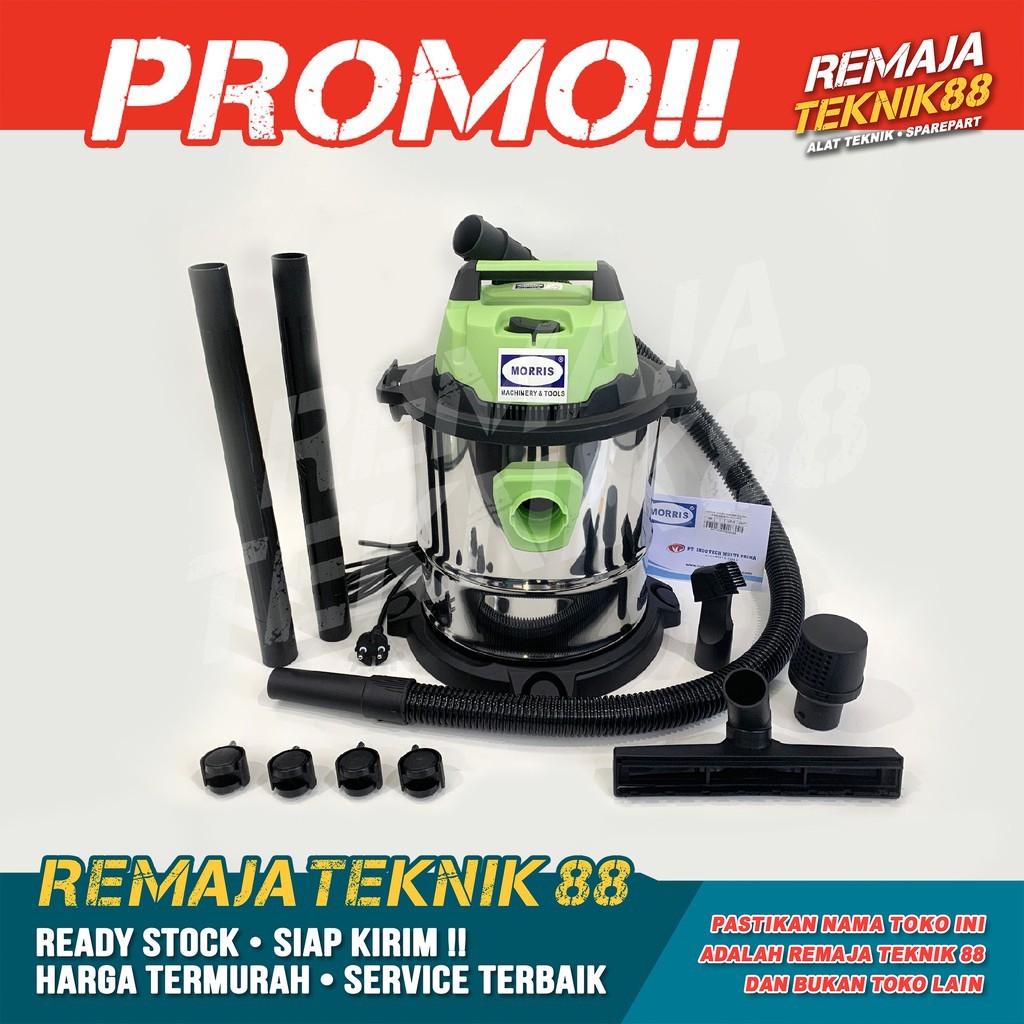 VAKUM PENYEDOT DEBU BASAH & KERING 15L VACUM CLEANER MORRIS 15 LS ALTERNATIF LAKONI 15 DAN NLG