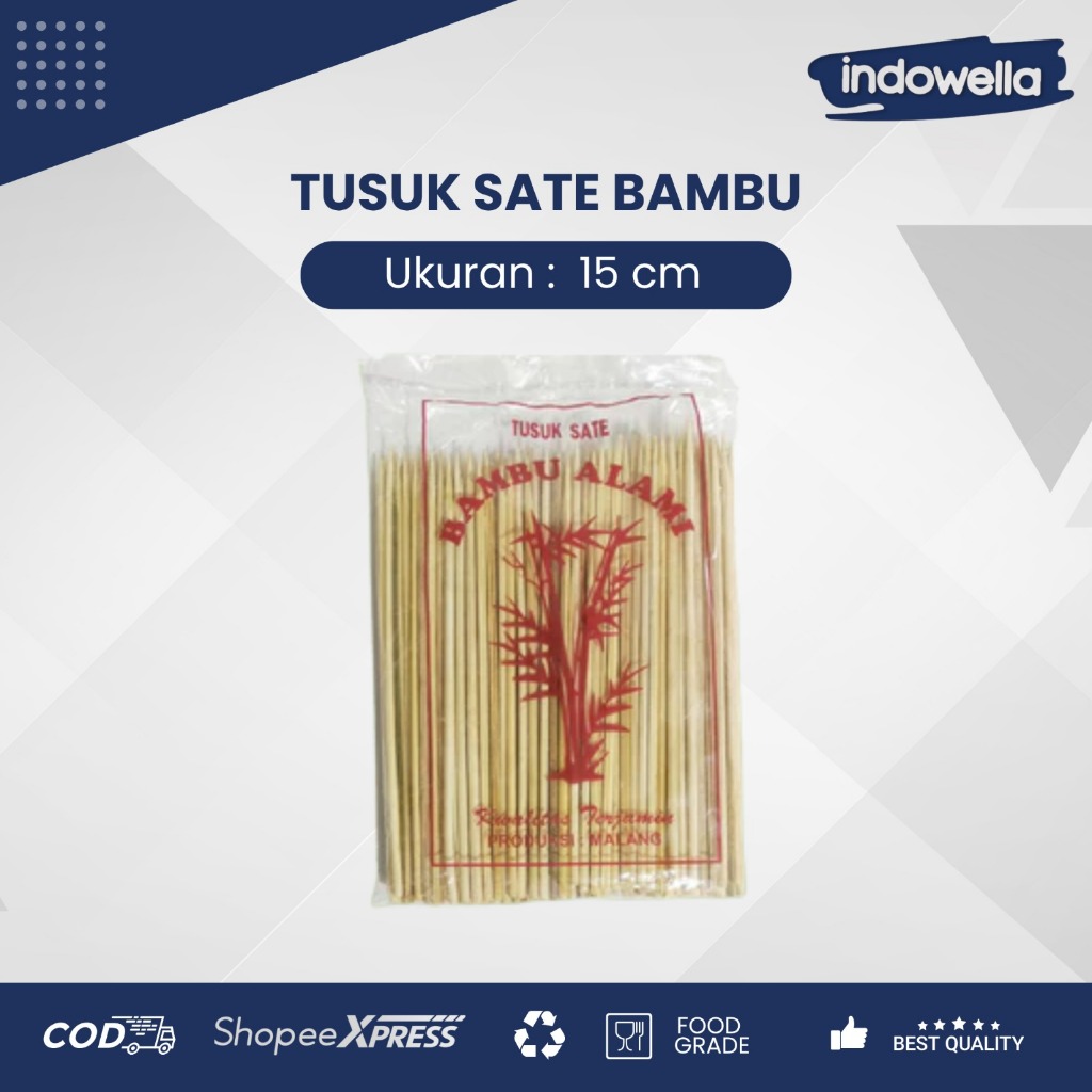 Tusuk Sate Bambu Tusuk Sate Cap Bamboe Alami Tusuk Cilok Harga 1 Bungkus