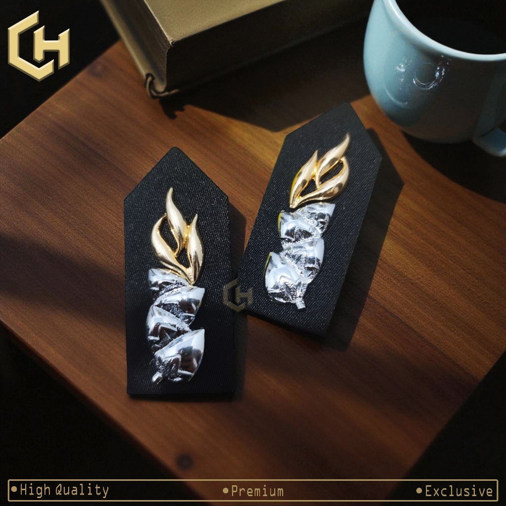 MONOGRAM PDU FULL KAIN LOGAM PREMIUM /MONOGRAM POLRI/MONOGRAM POLISI POLRI PDU/MONOGRAM AKRILIK