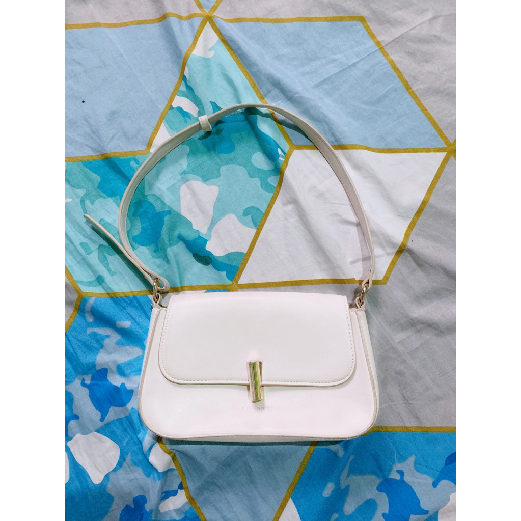 tas selempang warna putih