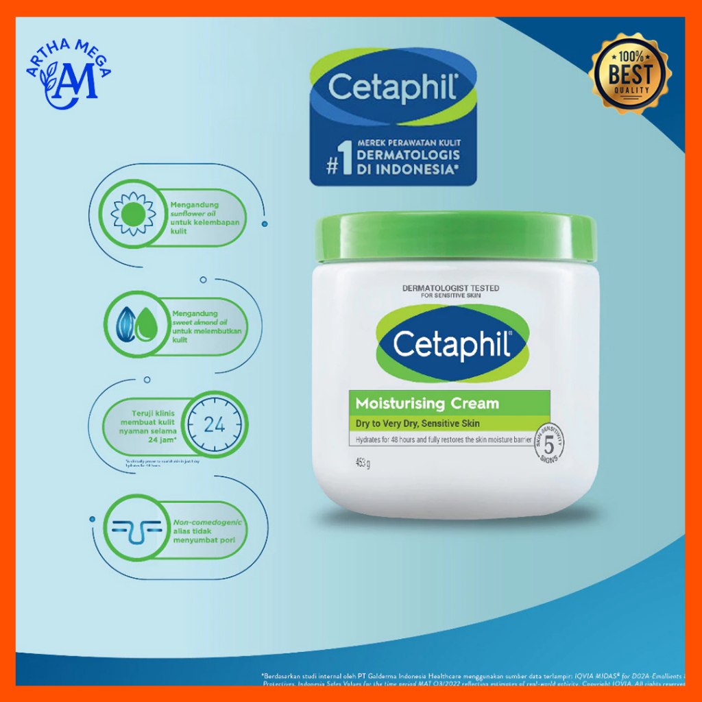[TERMURAH ] Cetaphil Moisturising Cream 550gr Untuk Kulit Sensitif