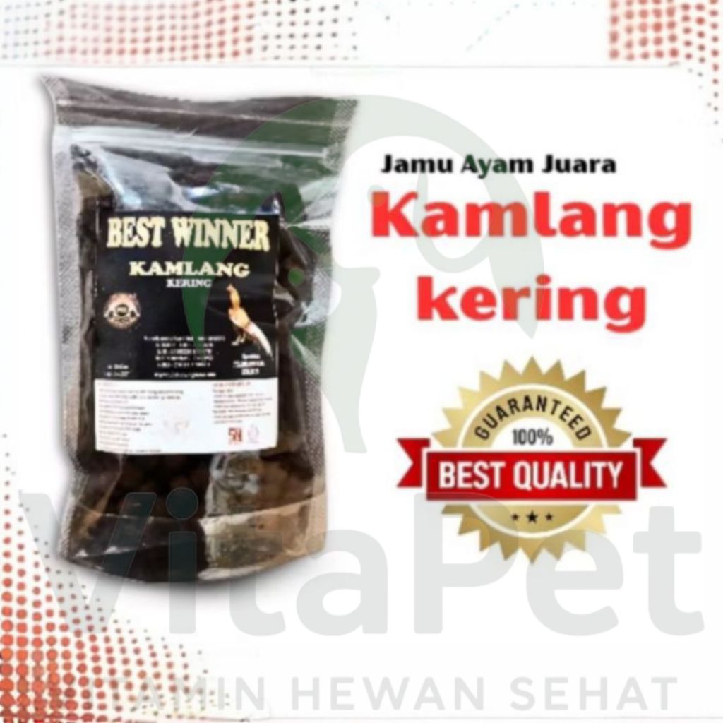 Kamlang Kering Jamu Ayam Nafas Panjang Tubuh Merah Merona Tahan Pukul 100gr