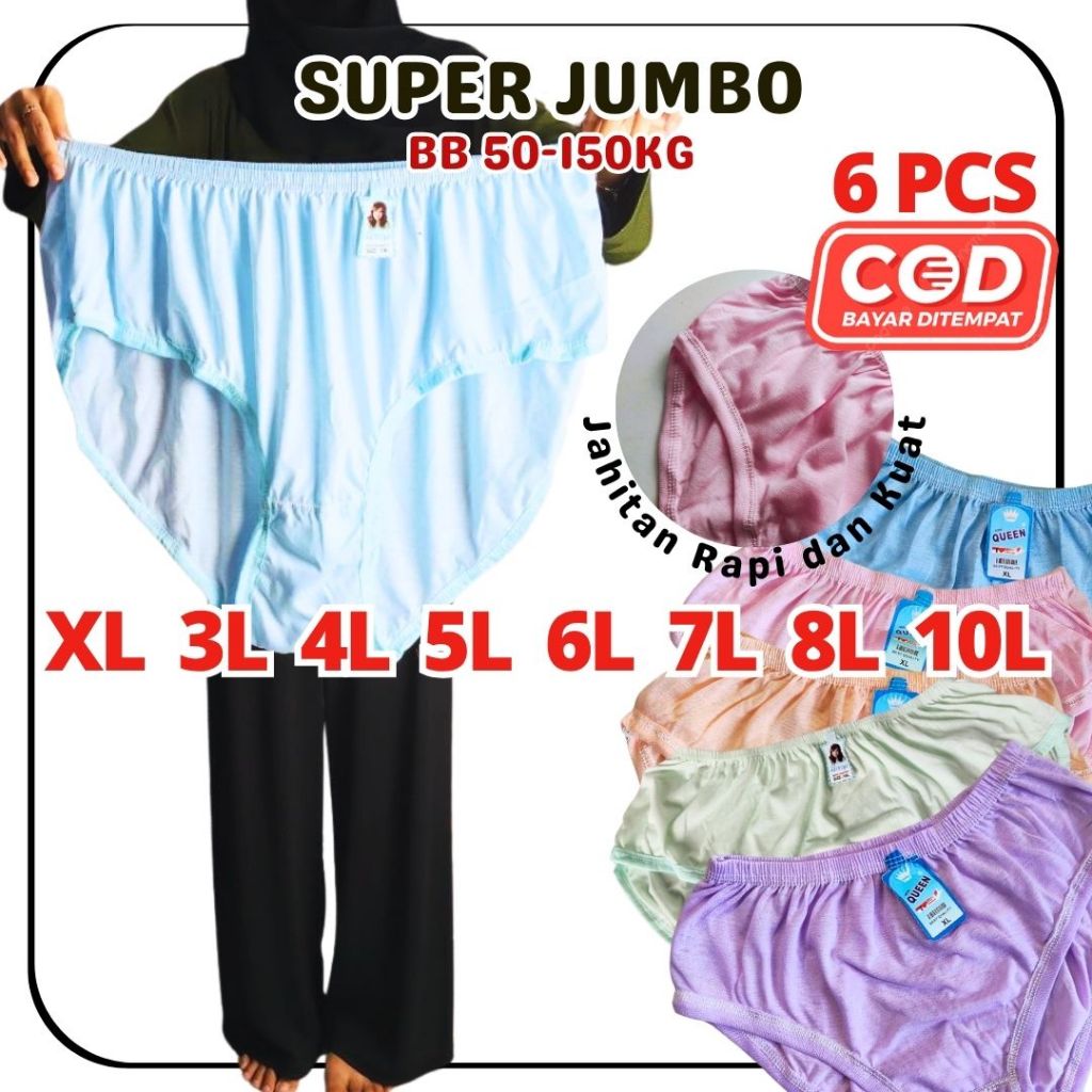 GROSIR 6 CD WANITA JUMBO LUSINAN MURAH/GROSIR CD WANITA 10L/XXXXXXXXXL Gayatri