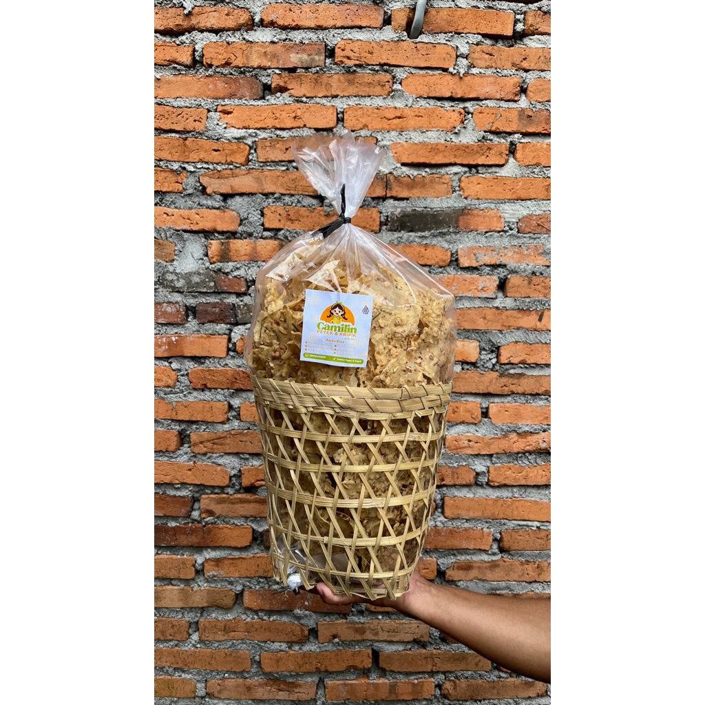 Peyek Kacang 1kg Kranjang