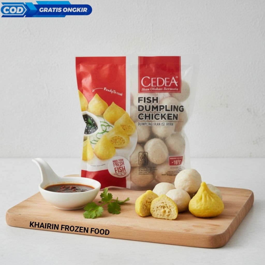 Cedea Dumpling Ikan Isi Ayam Frozen Food Khairin