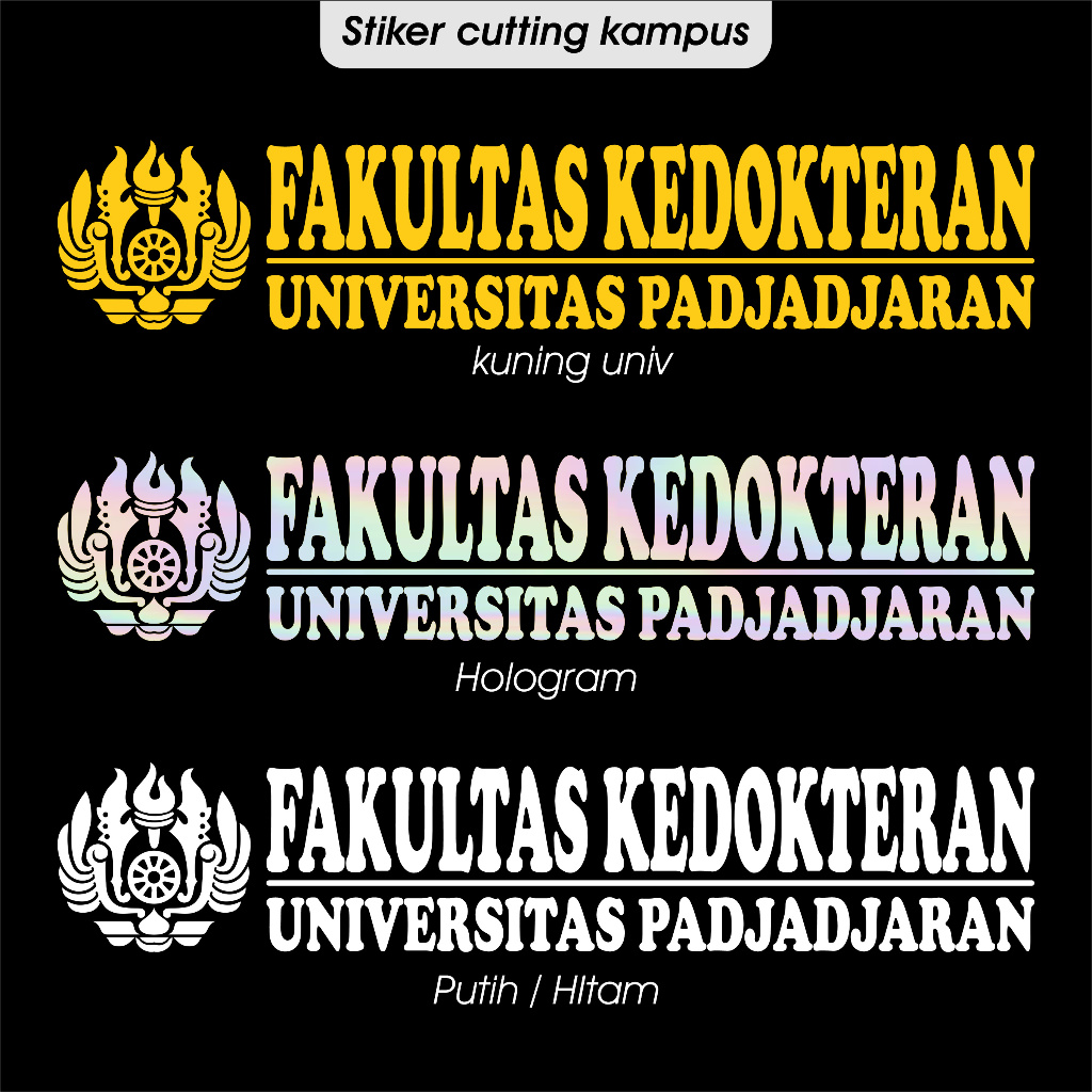 Stiker cutting Unpad Fakultas