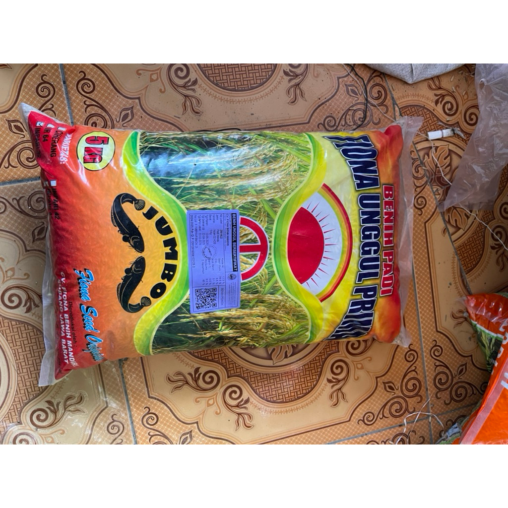 Benih padi jumbo inpari 32/ Benih padi INPARI 32 / cbr bersertifikat label ungu kemasan 5kg