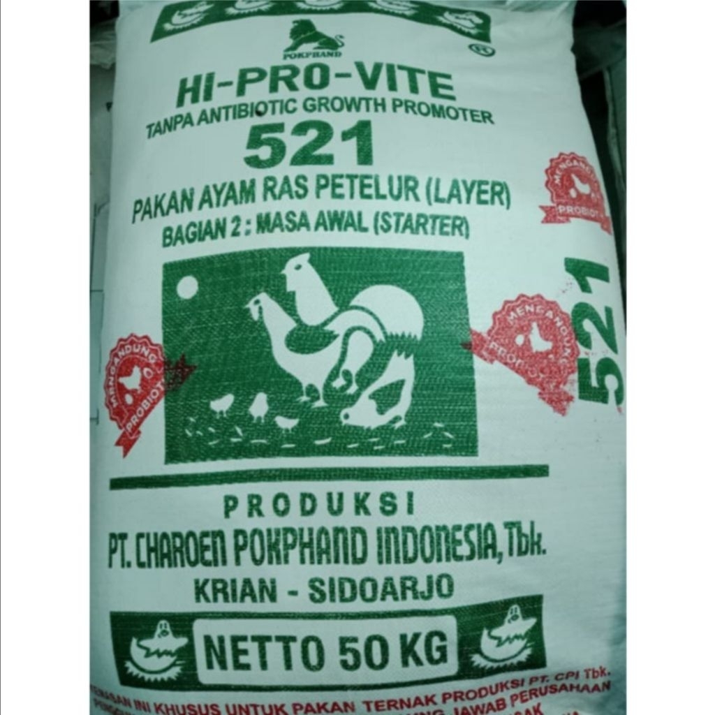 Hi pro vite pur pakan ayam starter 521/522 layer grower ayam petelur 20kg